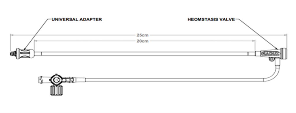 hemostasis valve and universal adapter